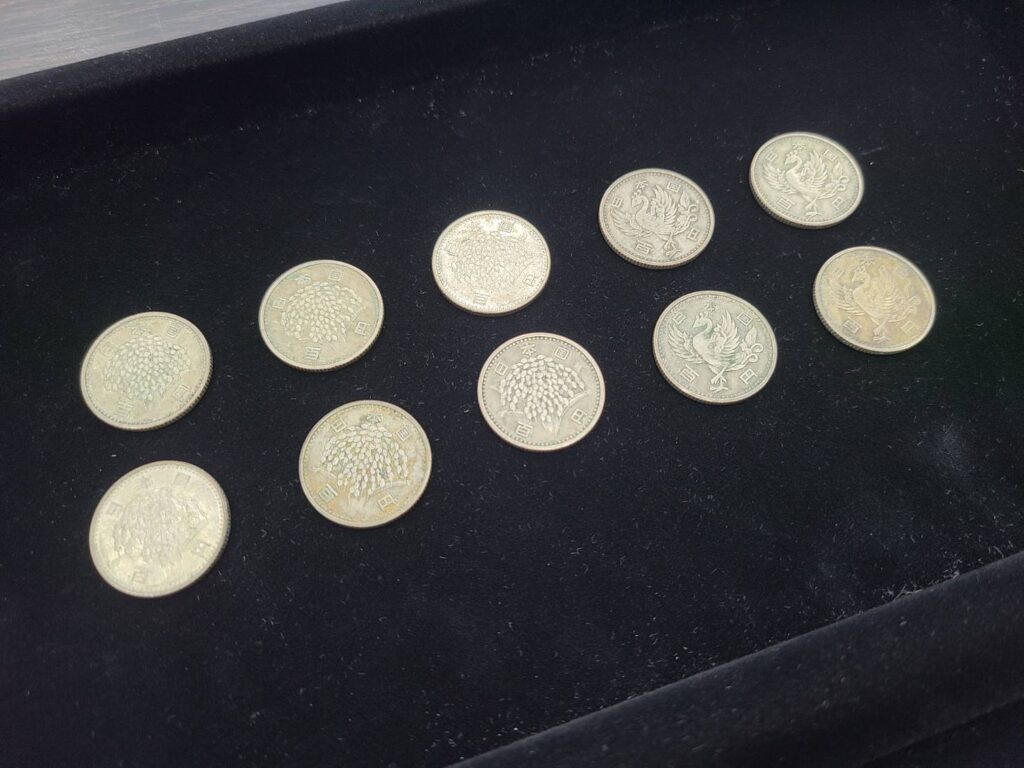 稲穂・鳳凰100円硬貨2