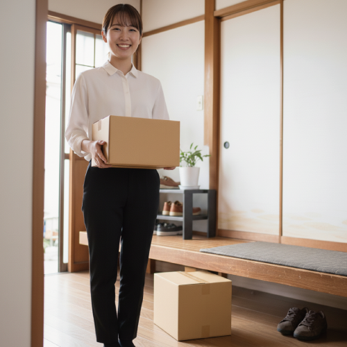 お品物の運び出しと買取完了の画像