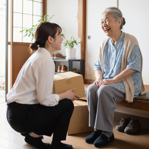 ご自宅での査定実施の画像