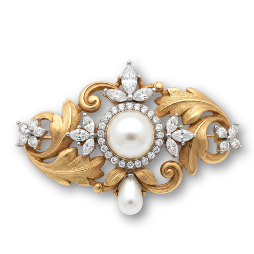 昔の古いブローチ