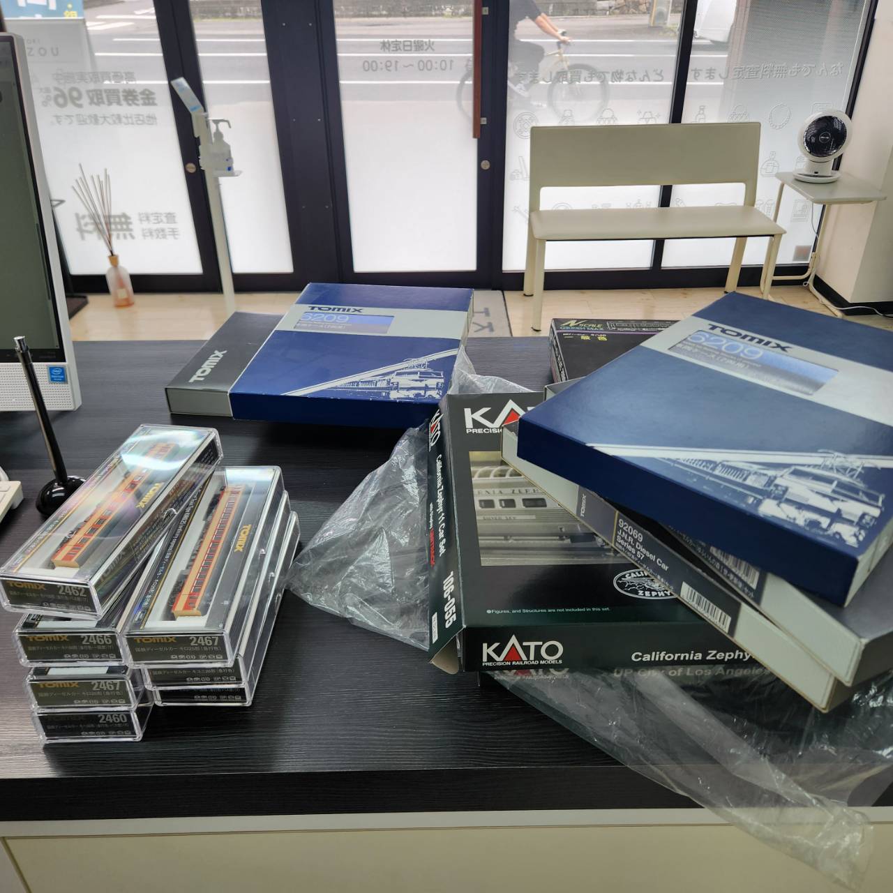 買取半蔵で高価買取した鉄道模型（TOMIX・KATO等のNゲージ）の大量お持ち込み実績写真
